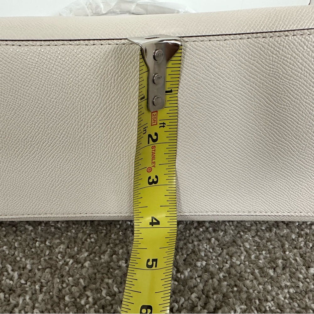 BNWT Coach Ava Tote in Crossgrain Leather – Chalk (F57526) - Picture 8 of 16